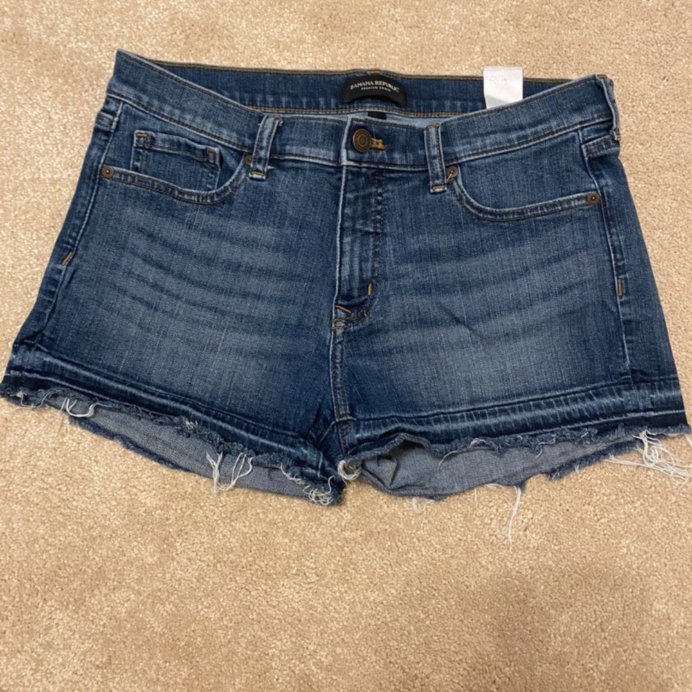 Banana Republic Dark Wash Denim Shorts